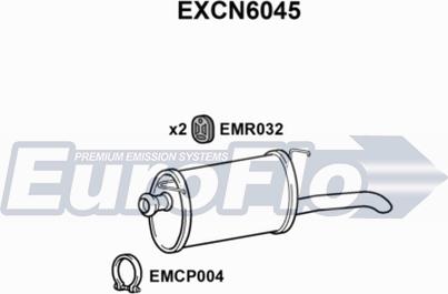 EuroFlo EXCN6045 - Глушник вихлопних газів кінцевий autocars.com.ua