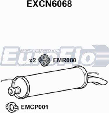 EuroFlo EXCN6068 - Глушник вихлопних газів кінцевий autocars.com.ua