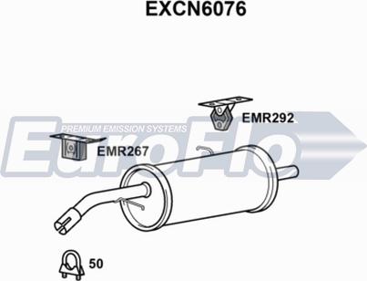 EuroFlo EXCN6076 - Глушник вихлопних газів кінцевий autocars.com.ua