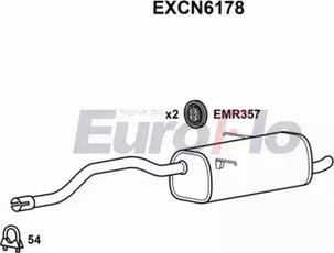 EuroFlo EXCN6178 - Глушник вихлопних газів кінцевий autocars.com.ua