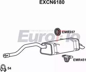 EuroFlo EXCN6180 - Глушник вихлопних газів кінцевий autocars.com.ua