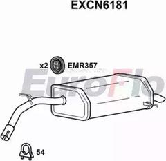 EuroFlo EXCN6181 - Глушник вихлопних газів кінцевий autocars.com.ua