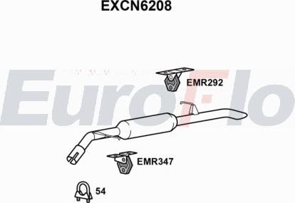 EuroFlo EXCN6208 - Глушник вихлопних газів кінцевий autocars.com.ua