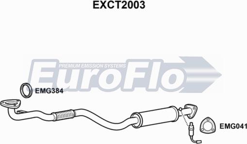 EuroFlo EXCT2003 - Труба вихлопного газу autocars.com.ua