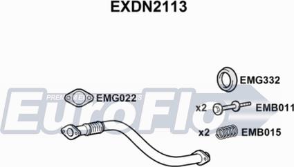 EuroFlo EXDN2113 - Труба выхлопного газа autodnr.net