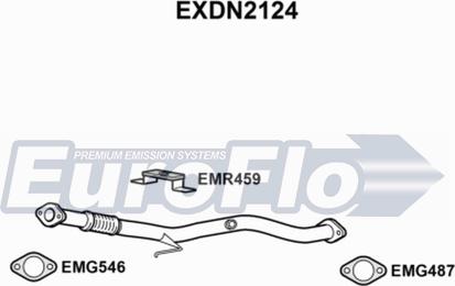 EuroFlo EXDN2124 - Труба вихлопного газу autocars.com.ua