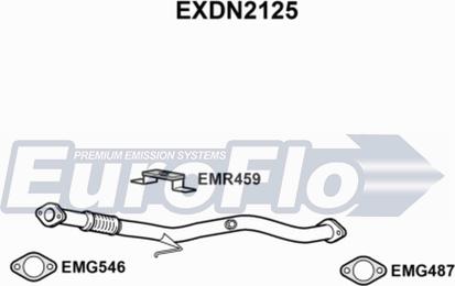 EuroFlo EXDN2125 - Труба вихлопного газу autocars.com.ua