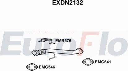 EuroFlo EXDN2132 - Труба вихлопного газу autocars.com.ua