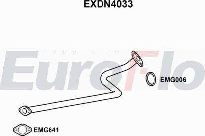 EuroFlo EXDN4033 - Труба вихлопного газу autocars.com.ua