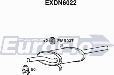 EuroFlo EXDN6022 - Глушник вихлопних газів кінцевий autocars.com.ua