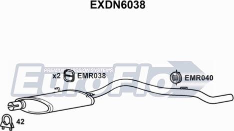 EuroFlo EXDN6038 - Глушник вихлопних газів кінцевий autocars.com.ua