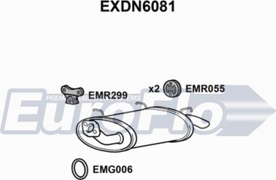 EuroFlo EXDN6081 - Глушник вихлопних газів кінцевий autocars.com.ua