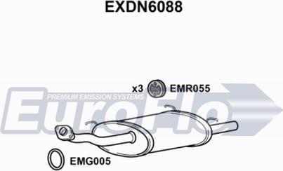 EuroFlo EXDN6088 - Глушник вихлопних газів кінцевий autocars.com.ua