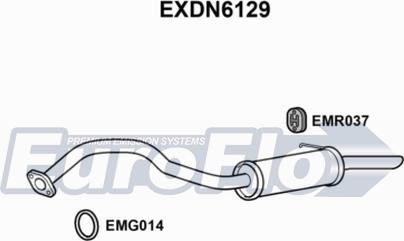 EuroFlo EXDN6129 - Глушник вихлопних газів кінцевий autocars.com.ua