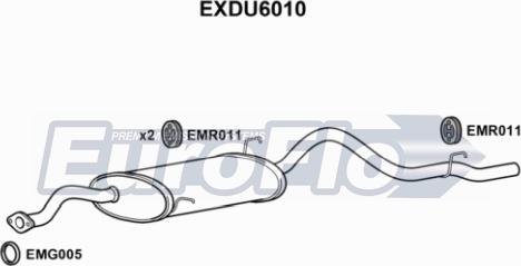 EuroFlo EXDU6010 - Глушник вихлопних газів кінцевий autocars.com.ua