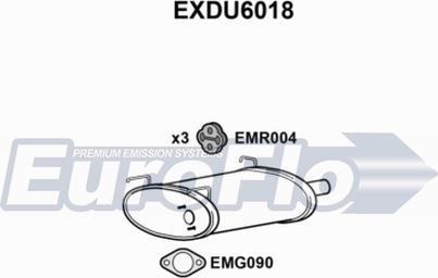 EuroFlo EXDU6018 - Глушник вихлопних газів кінцевий autocars.com.ua