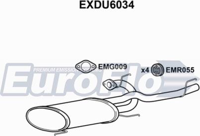 EuroFlo EXDU6034 - Глушник вихлопних газів кінцевий autocars.com.ua