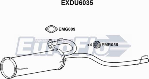 EuroFlo EXDU6035 - Глушник вихлопних газів кінцевий autocars.com.ua