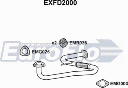 EuroFlo EXFD2000 - Труба вихлопного газу autocars.com.ua