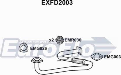 EuroFlo EXFD2003 - Труба вихлопного газу autocars.com.ua