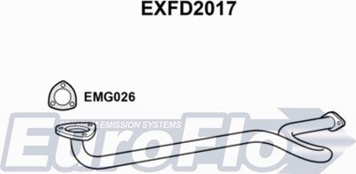 EuroFlo EXFD2017 - Труба вихлопного газу autocars.com.ua