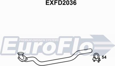 EuroFlo EXFD2036 - Труба вихлопного газу autocars.com.ua