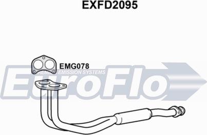 EuroFlo EXFD2095 - Труба вихлопного газу autocars.com.ua