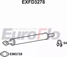 EuroFlo EXFD3278 - Середній глушник вихлопних газів autocars.com.ua