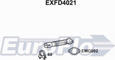 EuroFlo EXFD4021 - Труба вихлопного газу autocars.com.ua