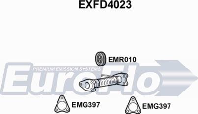 EuroFlo EXFD4023 - Труба вихлопного газу autocars.com.ua