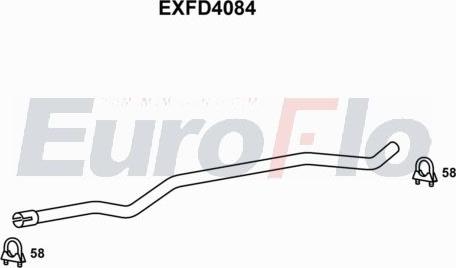 EuroFlo EXFD4084 - Вкладиш глушника, глушник вихлопних газів кінцевий autocars.com.ua