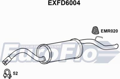 EuroFlo EXFD6004 - Глушник вихлопних газів кінцевий autocars.com.ua