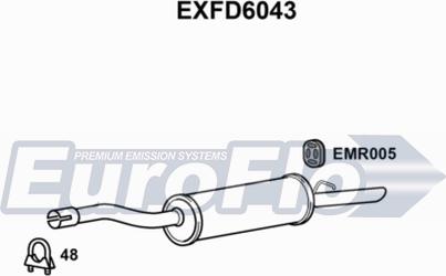 EuroFlo EXFD6043 - Глушник вихлопних газів кінцевий autocars.com.ua