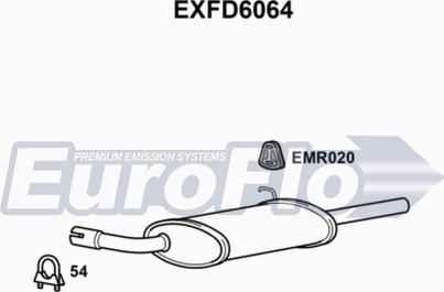 EuroFlo EXFD6064 - Глушник вихлопних газів кінцевий autocars.com.ua