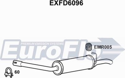 EuroFlo EXFD6096 - Глушник вихлопних газів кінцевий autocars.com.ua