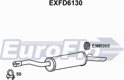 EuroFlo EXFD6130 - Глушник вихлопних газів кінцевий autocars.com.ua