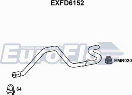 EuroFlo EXFD6152 - Насадка випускної труби autocars.com.ua