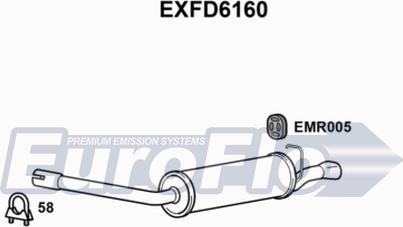 EuroFlo EXFD6160 - Глушник вихлопних газів кінцевий autocars.com.ua