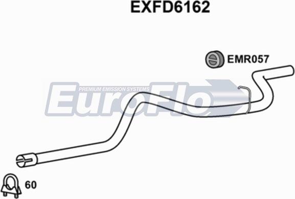 EuroFlo EXFD6162 - Насадка випускної труби autocars.com.ua