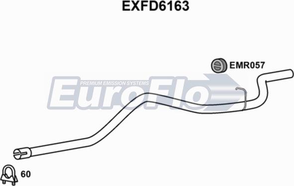 EuroFlo EXFD6163 - Насадка випускної труби autocars.com.ua
