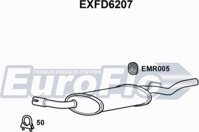 EuroFlo EXFD6207 - Глушник вихлопних газів кінцевий autocars.com.ua