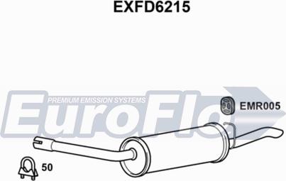 EuroFlo EXFD6215 - Глушник вихлопних газів кінцевий autocars.com.ua