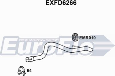 EuroFlo EXFD6266 - Насадка випускної труби autocars.com.ua