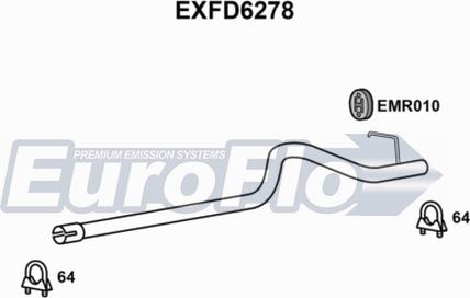 EuroFlo EXFD6278 - Насадка випускної труби autocars.com.ua