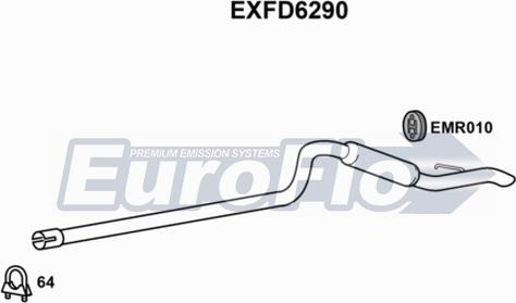 EuroFlo EXFD6290 - Глушник вихлопних газів кінцевий autocars.com.ua