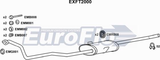 EuroFlo EXFT2000 - Труба вихлопного газу autocars.com.ua