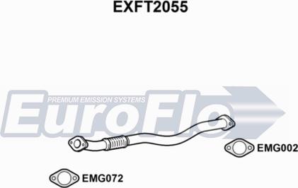 EuroFlo EXFT2055 - Труба вихлопного газу autocars.com.ua