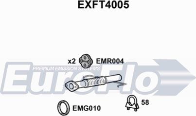 EuroFlo EXFT4005 - Труба вихлопного газу autocars.com.ua