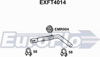 EuroFlo EXFT4014 - Труба вихлопного газу autocars.com.ua