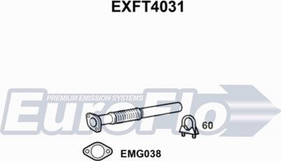 EuroFlo EXFT4031 - Труба вихлопного газу autocars.com.ua